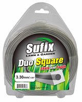 Sufix 3.3mm (Clear/Black) Duo Square 24m